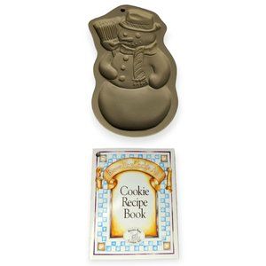 Brown Bag Cookie Art Mold Snowman Vtg 1989 Hill Design
